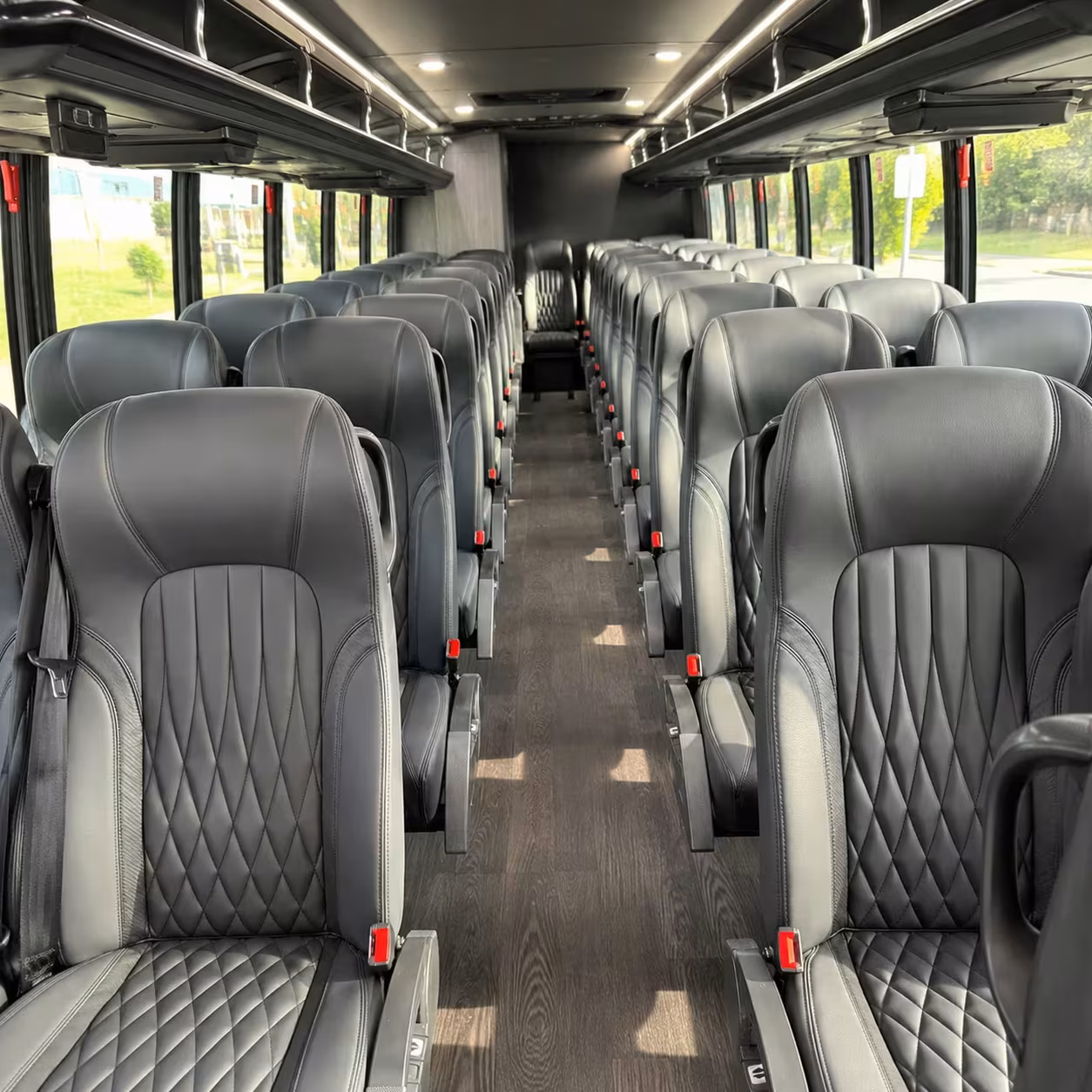 28 passenger minibus interior